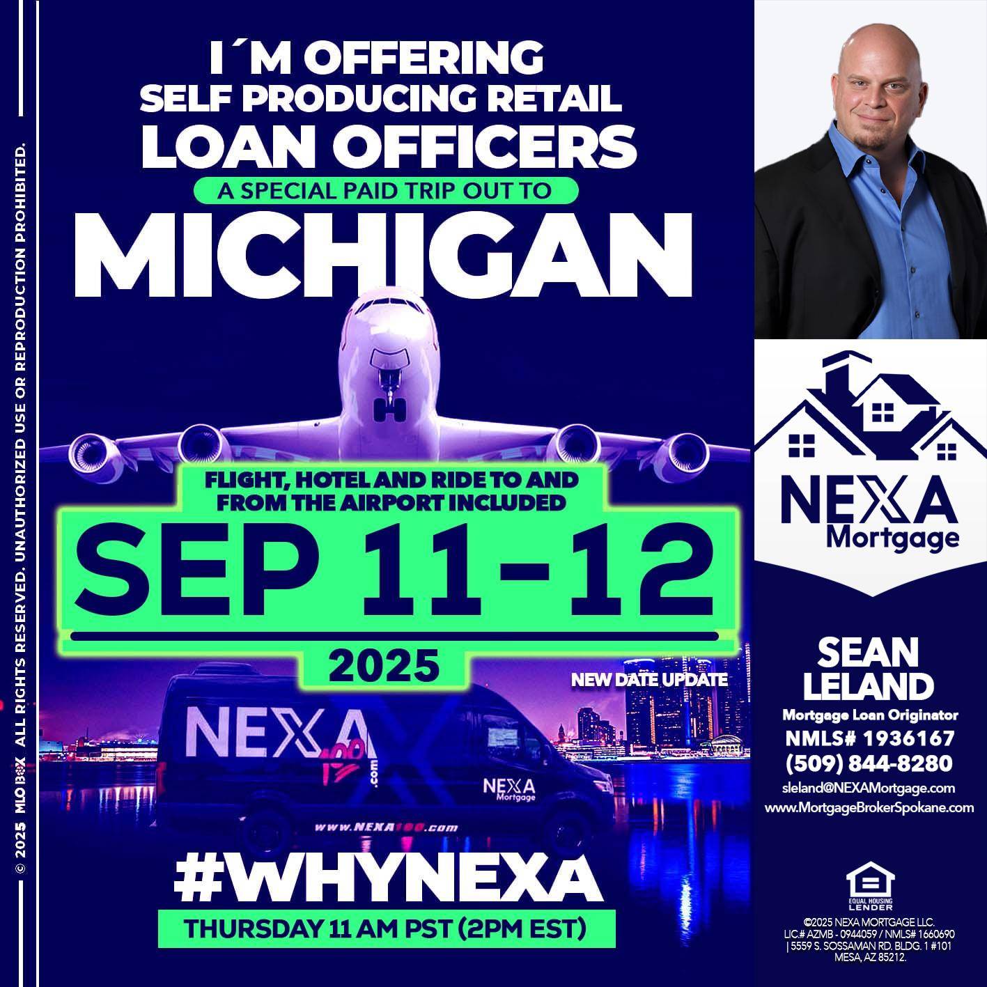 michigan sep 11-12 - Sean Leland -Mortgage Broker