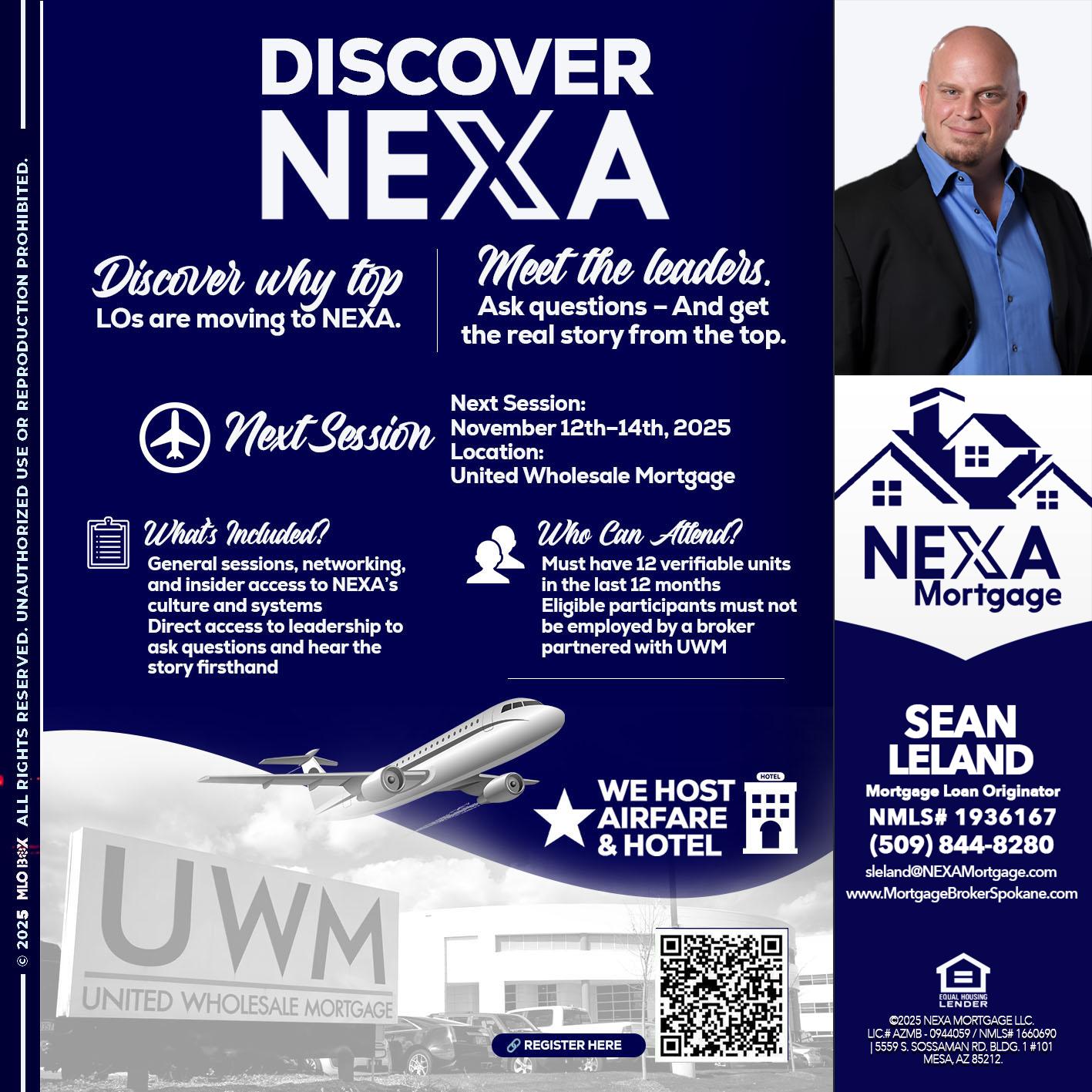 DISCOVER NEXA - Sean Leland -Mortgage Broker