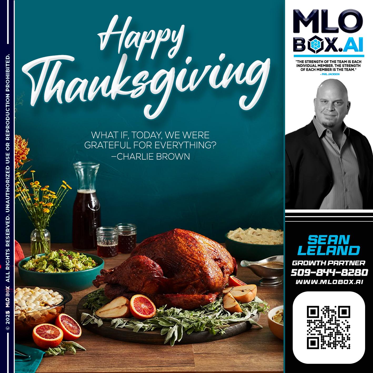HAPPY THANKSGIVING - Sean Leland -Mortgage Broker