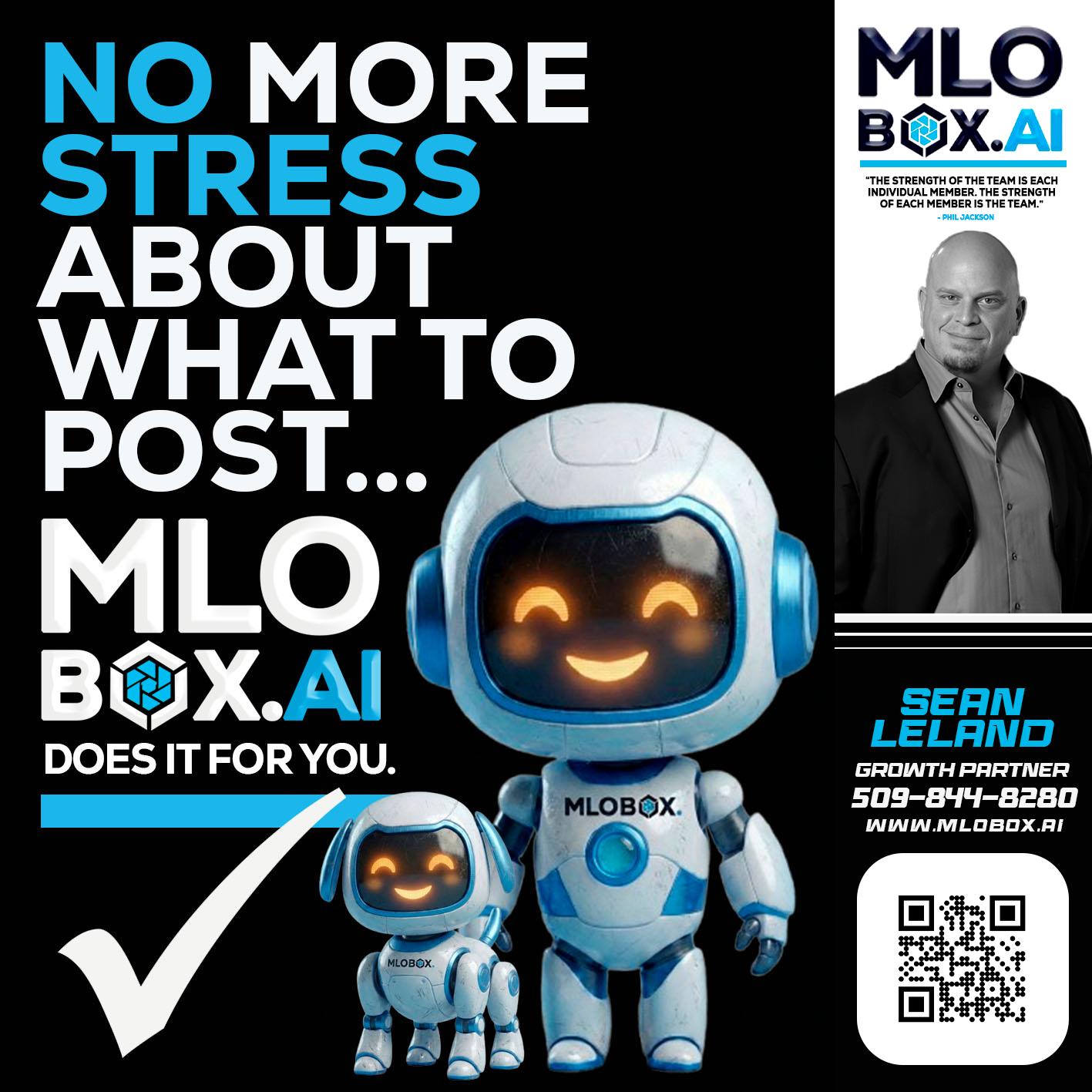 NO MORE STRESS - Sean Leland -Mortgage Broker