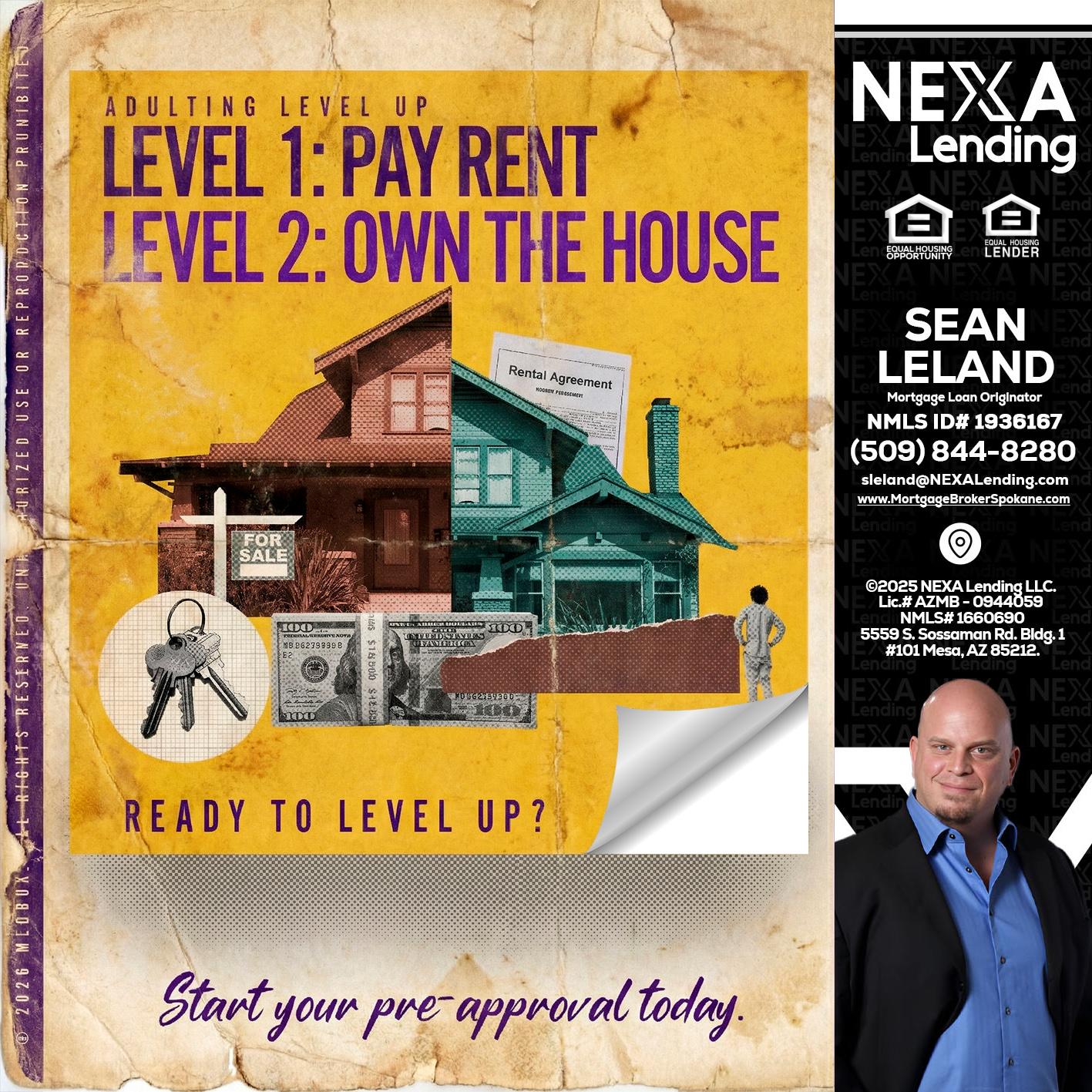 LEVEL 1 - Sean Leland -Mortgage Broker
