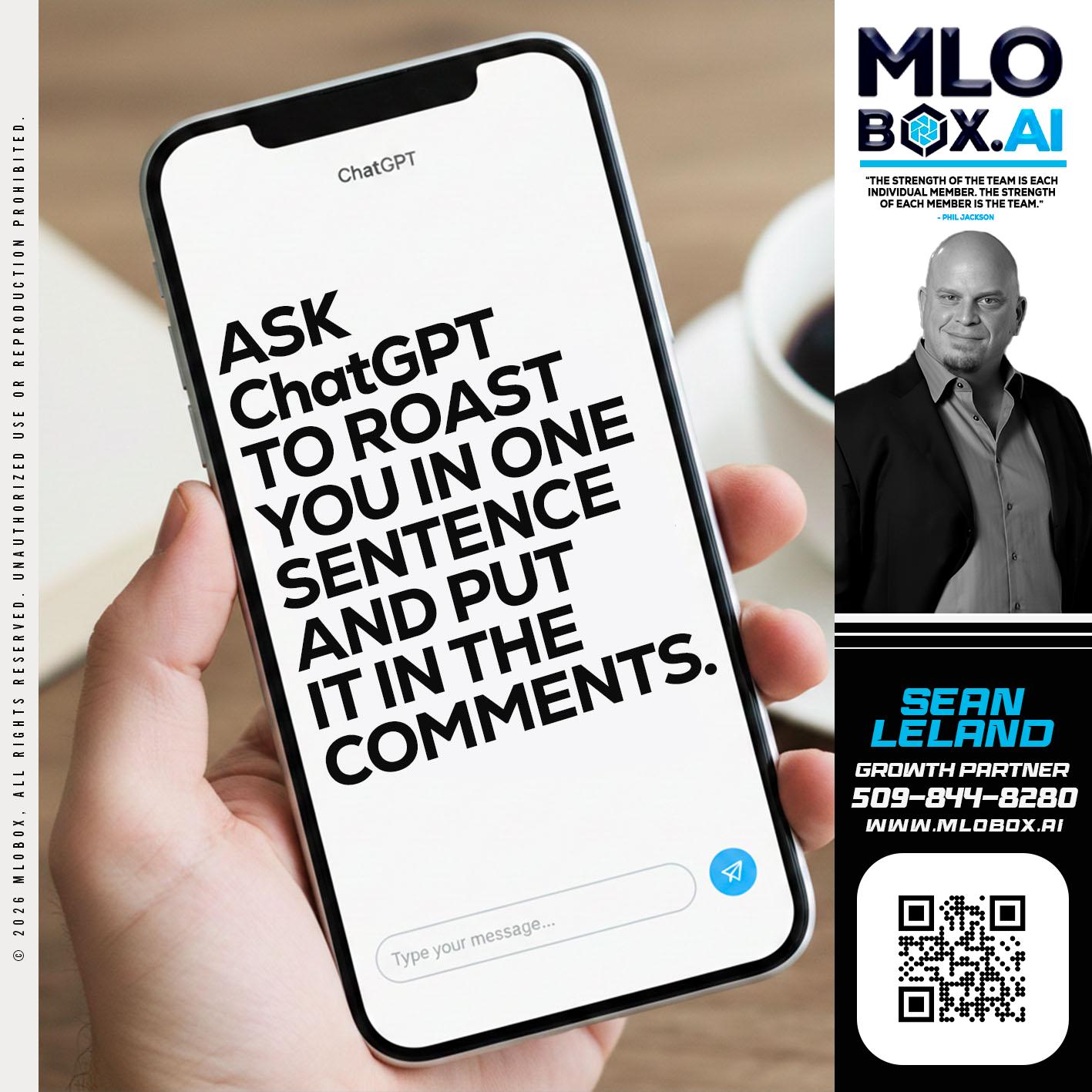 ASK CHAT GPT - Sean Leland -Mortgage Broker