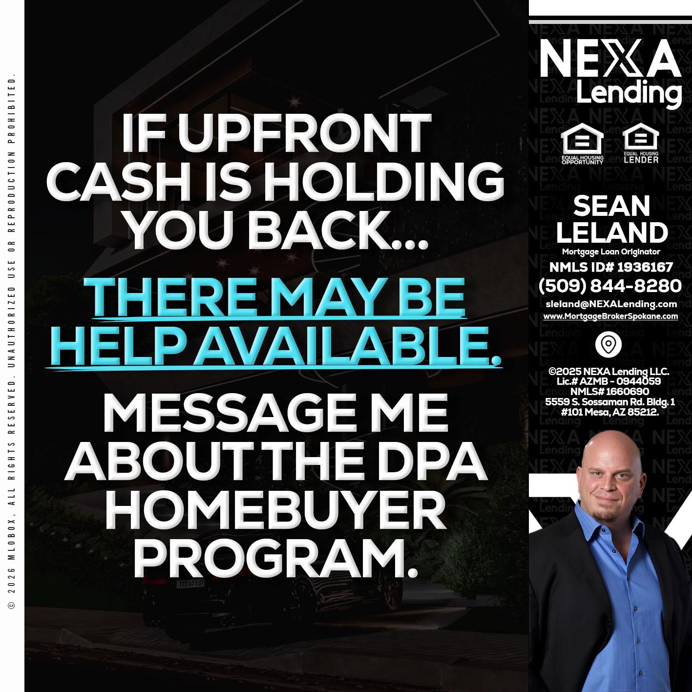 IF UPFRONT - Sean Leland -Mortgage Broker