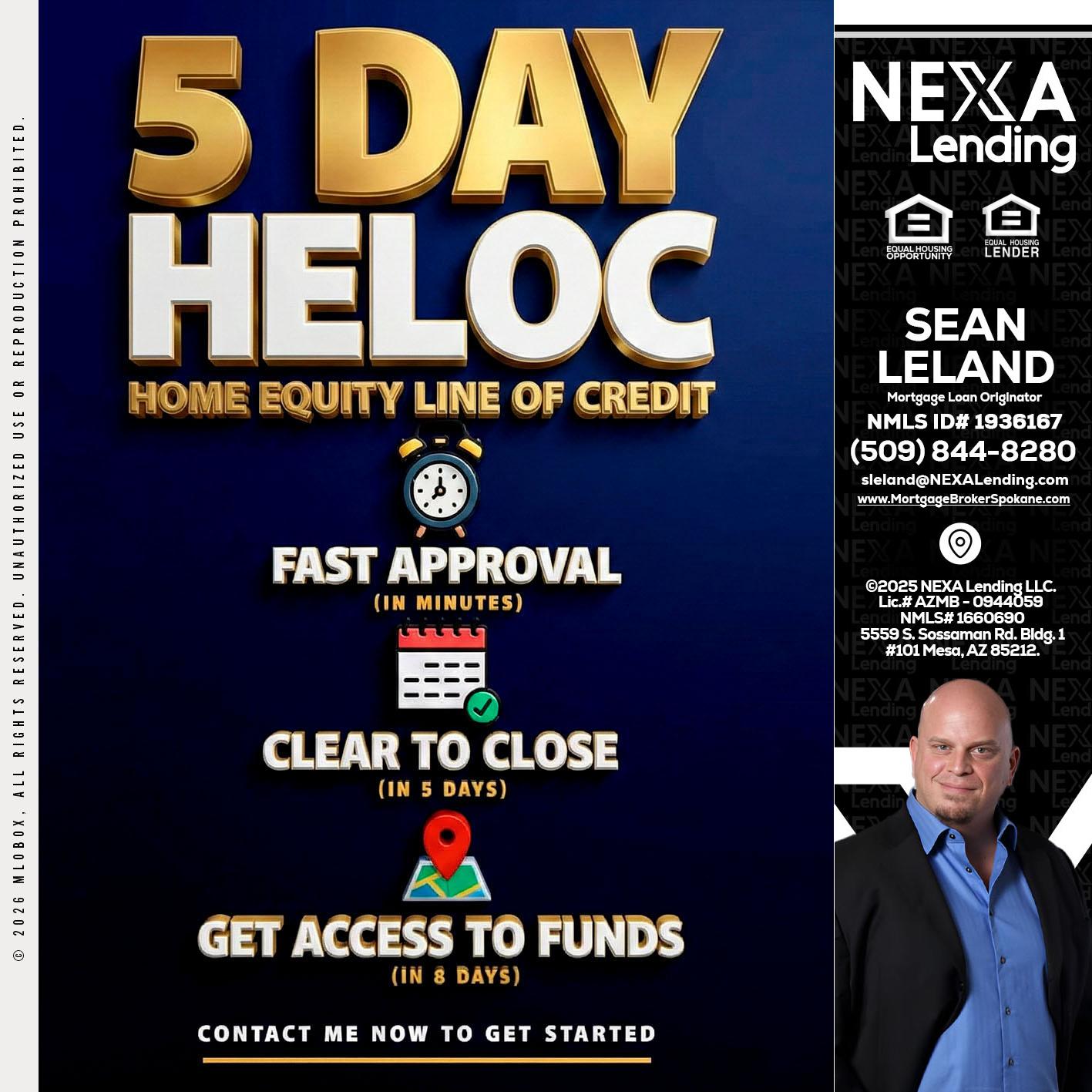 5 day hello - Sean Leland -Mortgage Broker