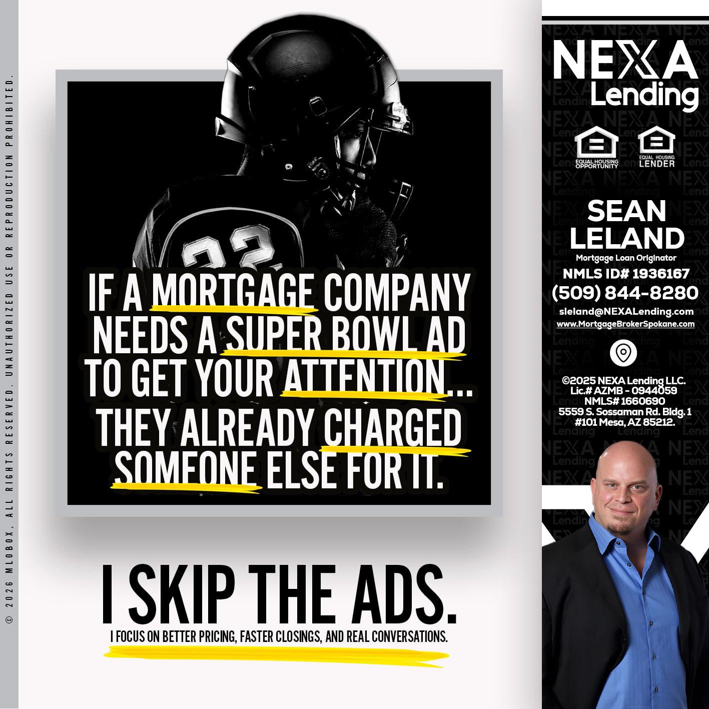 if a mortgage ad - Sean Leland -Mortgage Broker