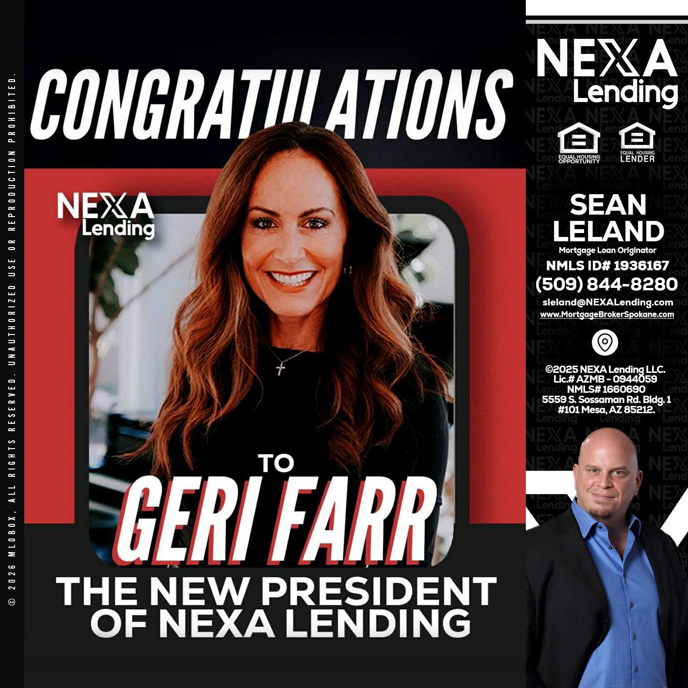 CONGRATULATIONS - Sean Leland -Mortgage Broker