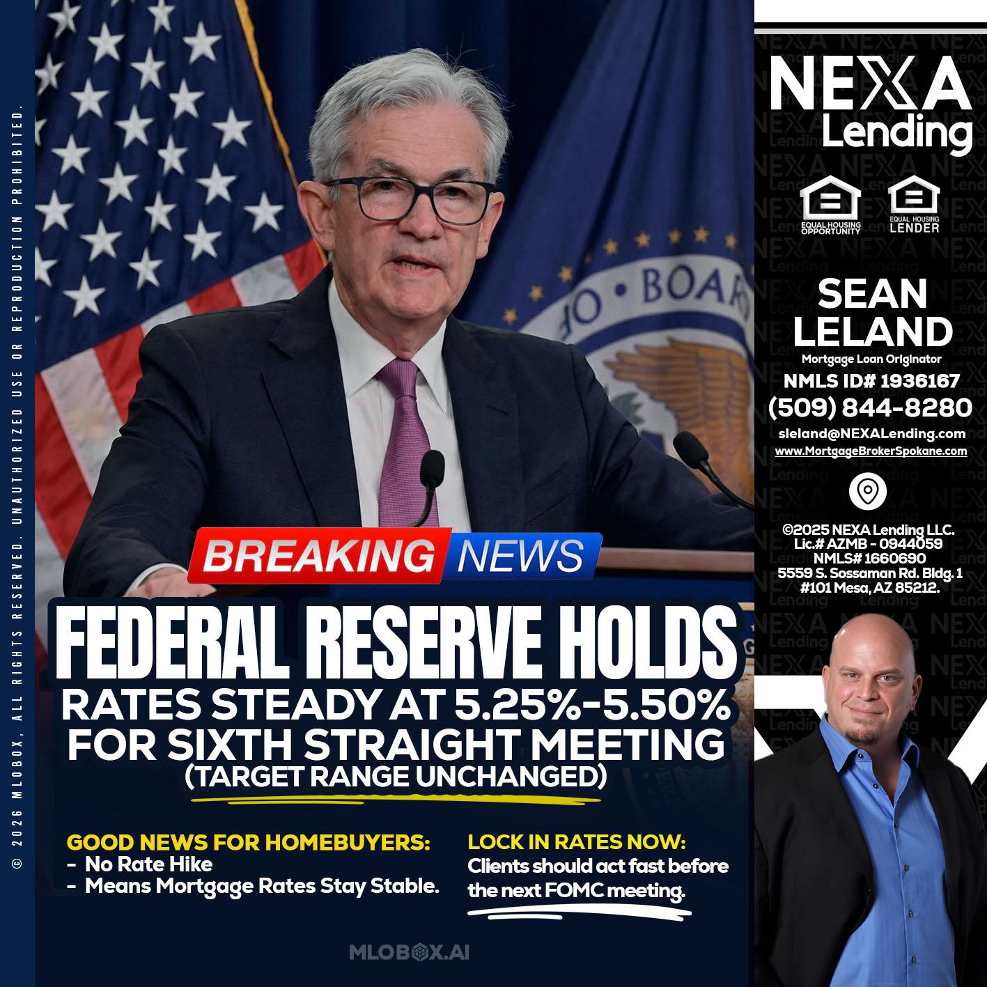 federal reserve - Sean Leland -Mortgage Broker