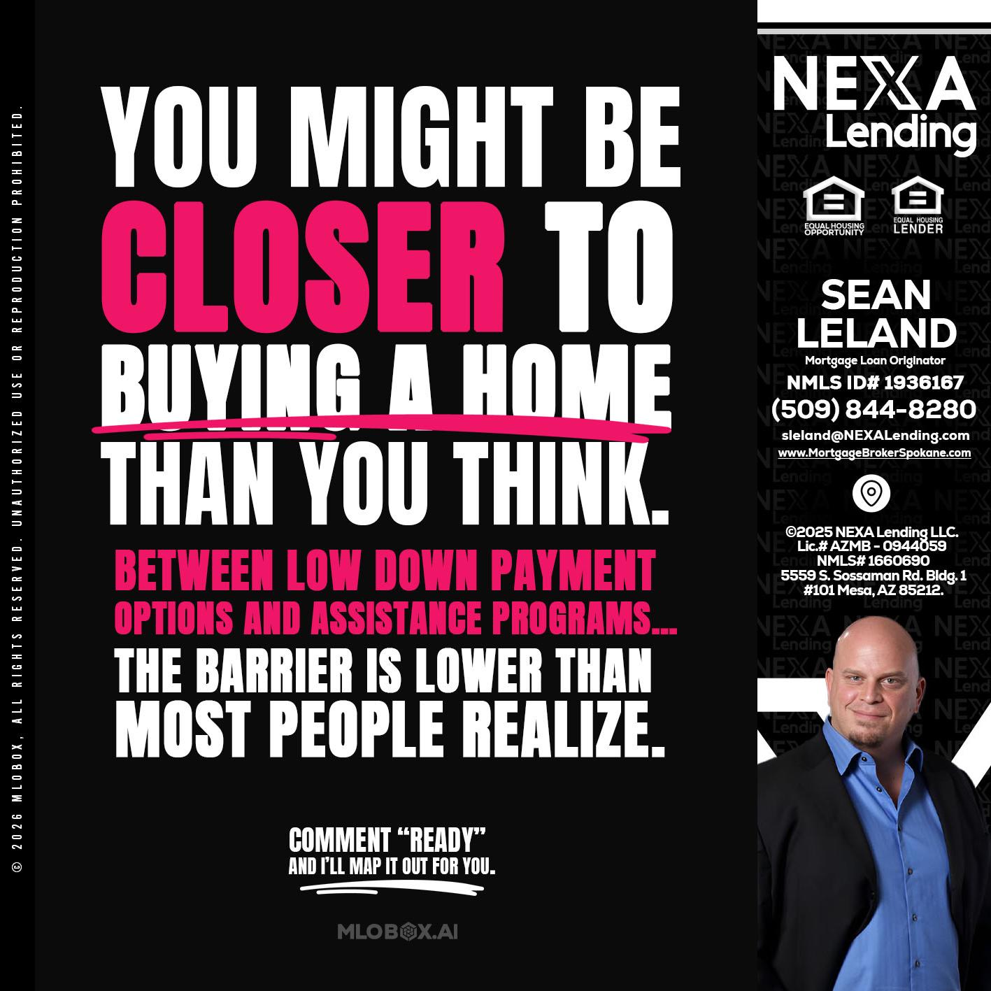 YOU MIGHT BE - Sean Leland -Mortgage Broker