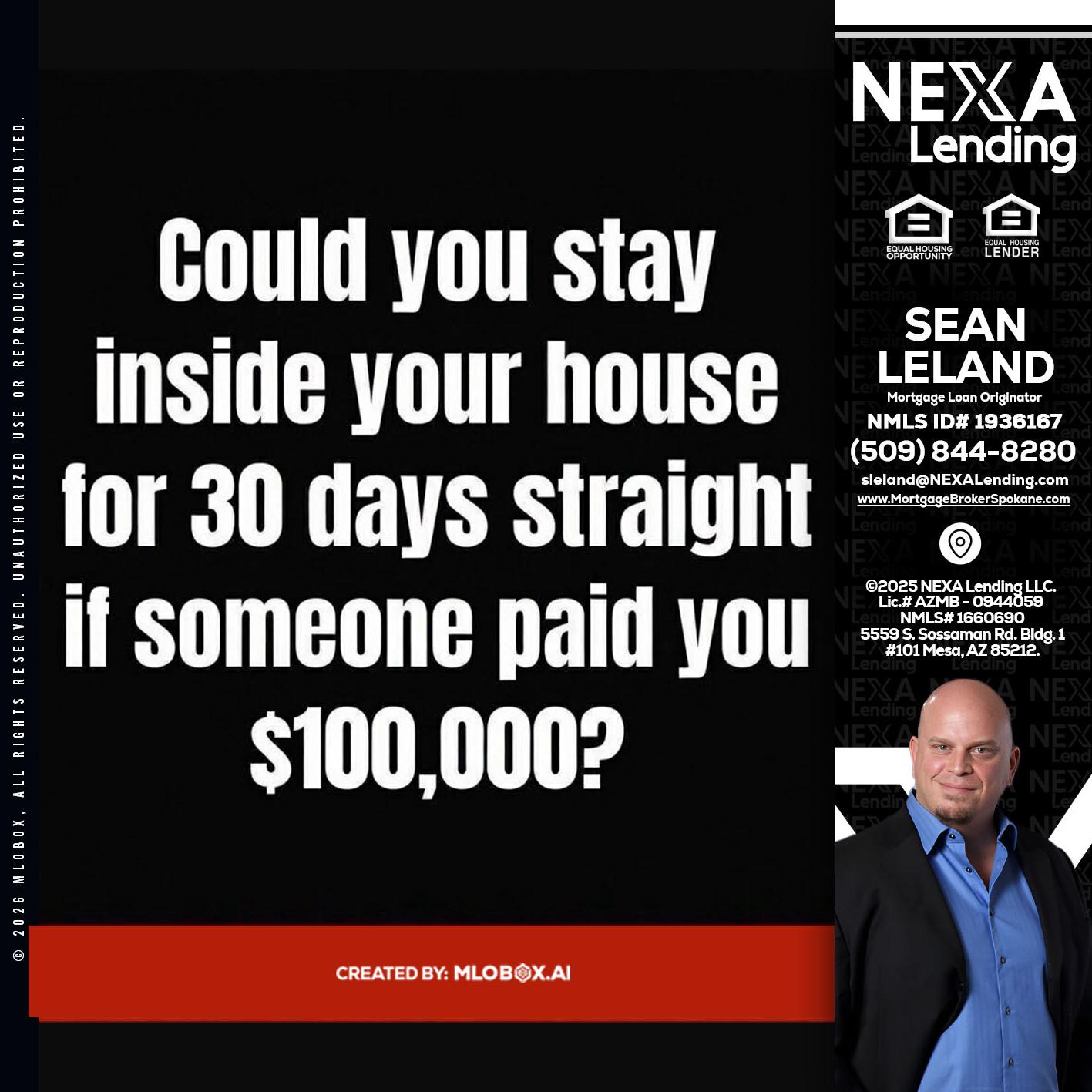 COULD YOU STAY - Sean Leland -Mortgage Broker