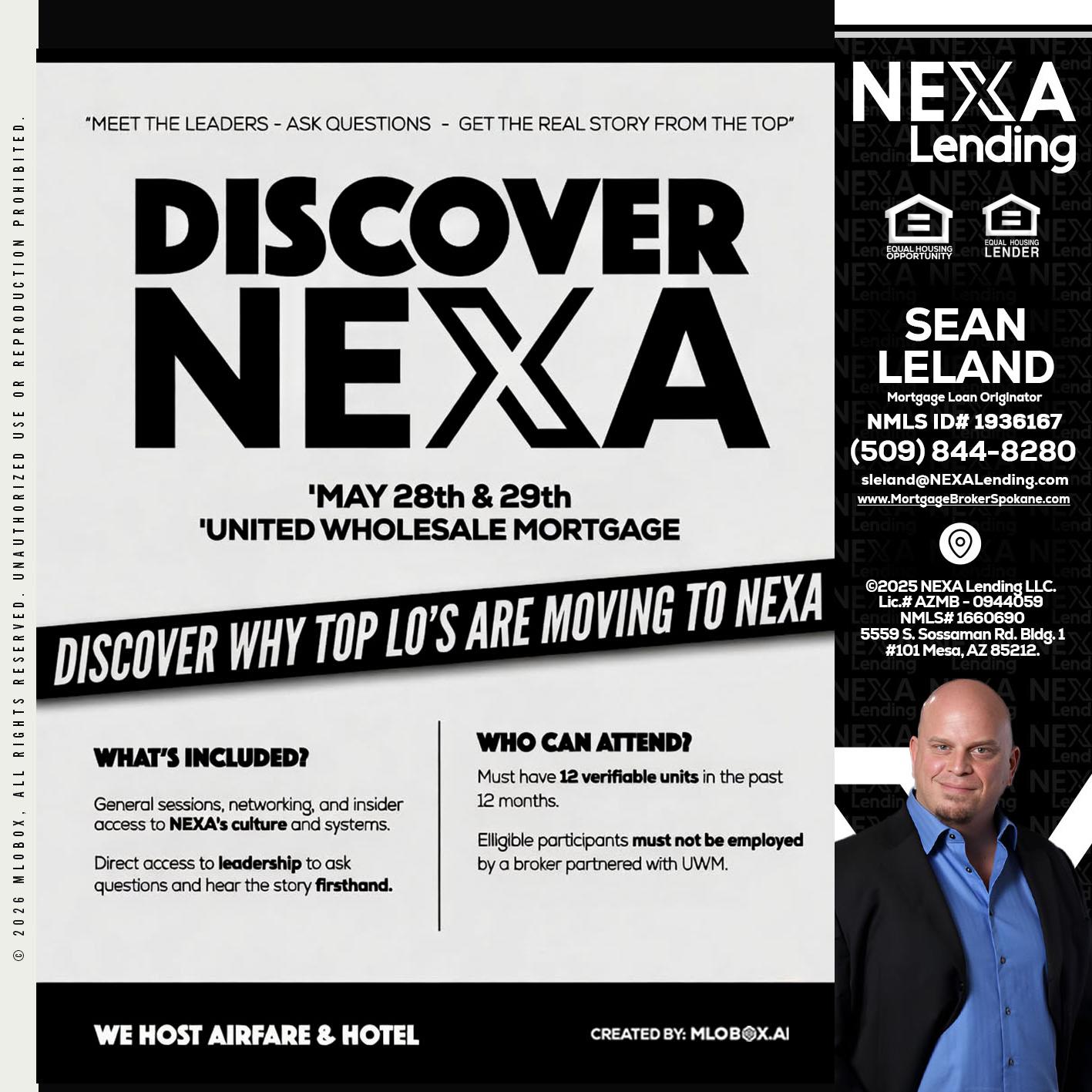 DISCOVER NEXA - Sean Leland -Mortgage Broker