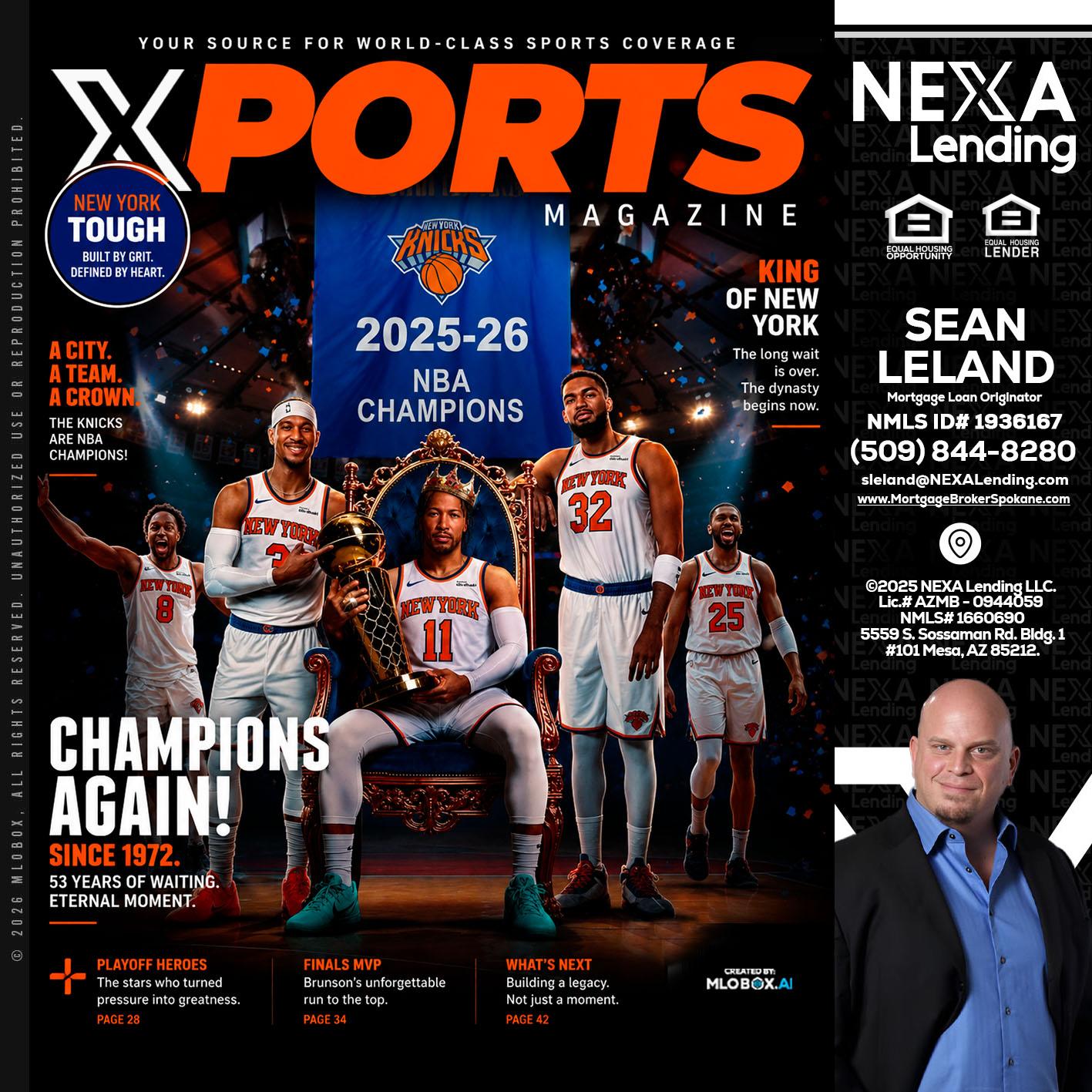 XPORTS MAGAZINE - Sean Leland -Mortgage Broker