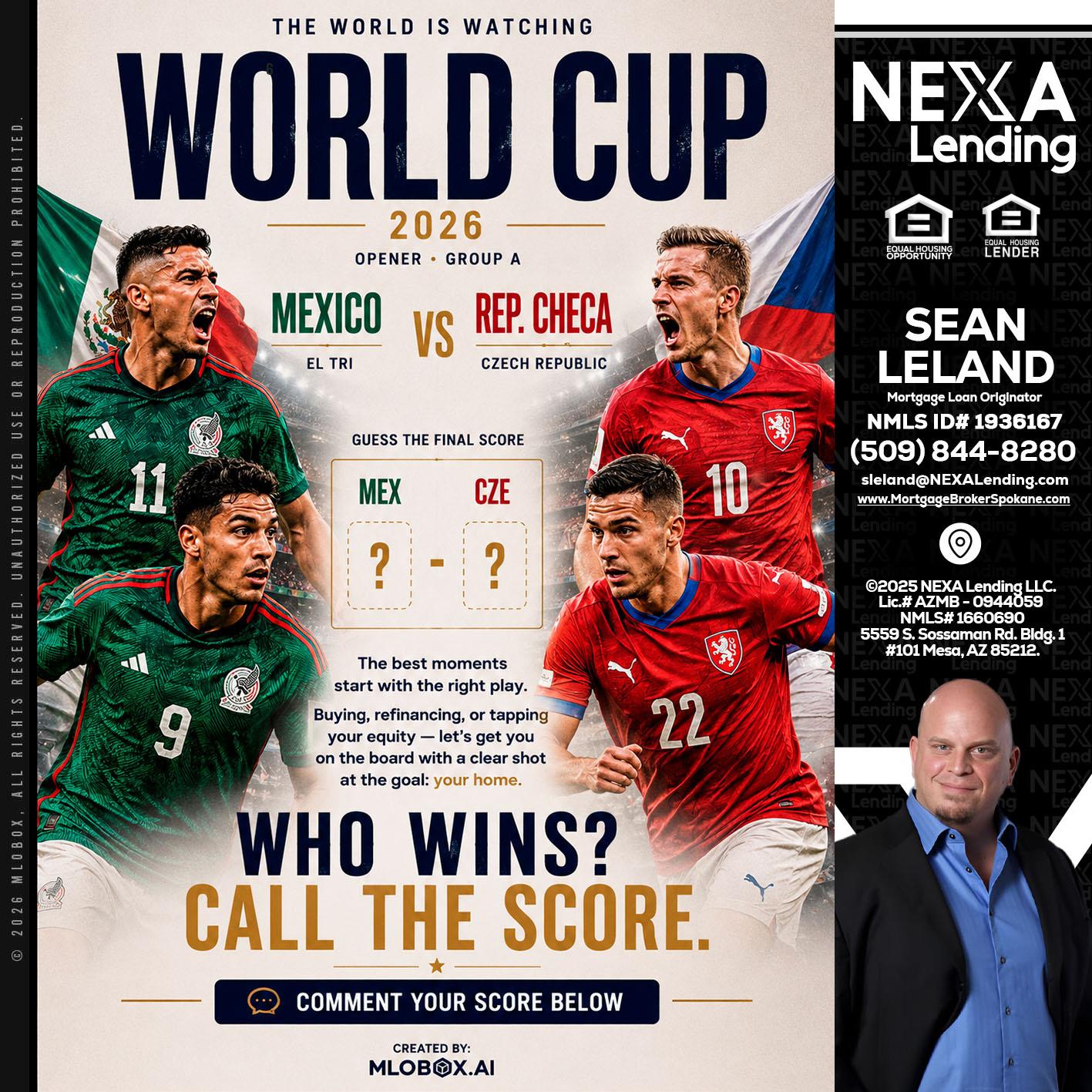 WORLD CUP 2026 - Sean Leland -Mortgage Broker