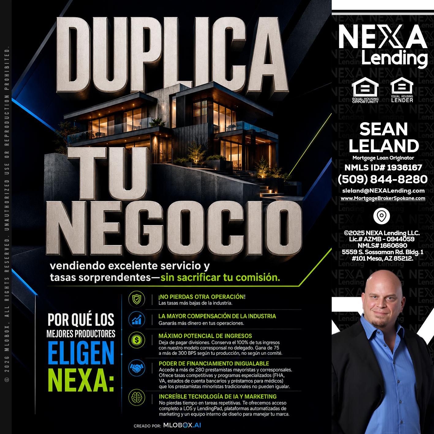 DUPLICA TU NEGOCIO - Sean Leland -Mortgage Broker