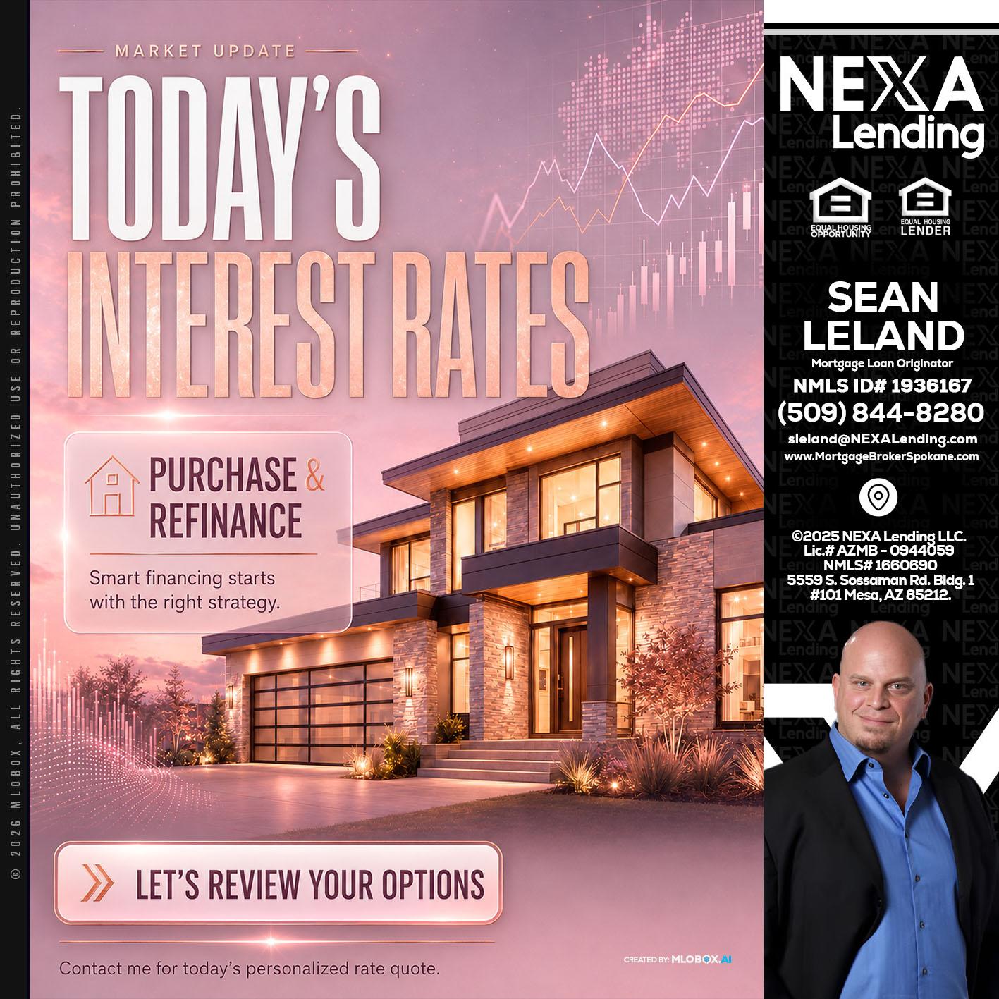 todays interest rates - Sean Leland -Mortgage Broker