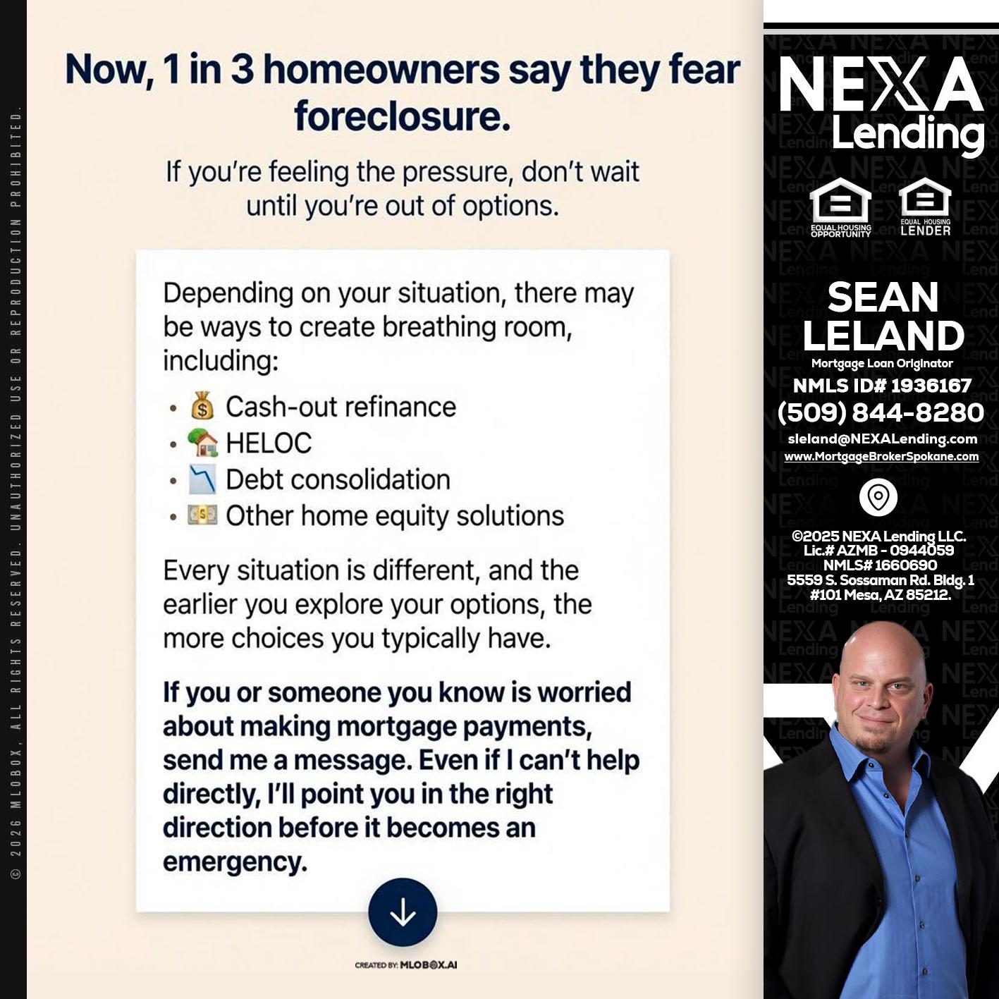 NOW, 1 IN 3 - Sean Leland -Mortgage Broker